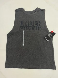 Under Armour Damen Tanktop Größe Small Baumwollmischung dunkelgrau meliert neu mit Etikett - Bild 1 von 6