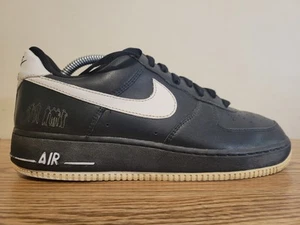 Nike Men's Air Force 1 Low Players Black White Rare 315092-011 Year 2006 Size 9 - Picture 1 of 16