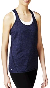 Ideology Women's Heathered Racerback Tank Top Navy Serenity - Picture 1 of 1