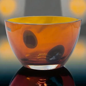 Evolution By Waterford ECLIPSE Vase Bowl Fine Art Glass - Picture 1 of 9