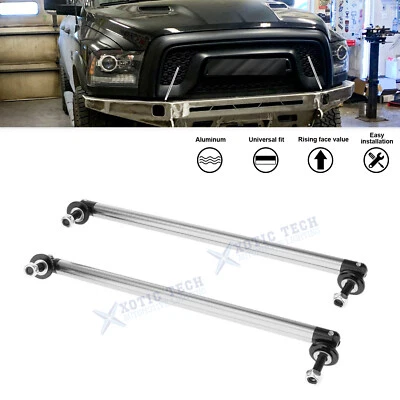 Fit Ram Lincoln Rivian 2Pcs Silver Rear Diffuser 7.87'' Strut Rod Support Bar - Image 1 of 4