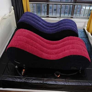 TOUGHAGE Aufblasbares Schlafsofa Luftkissen Yoga Chaiselongue Relaxsessel Tragbar - Bild 1 von 45