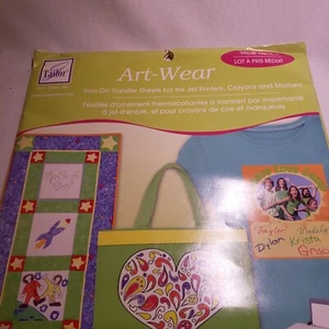 Art Wear Iron On Transfer For Ink Jet Crayon Marker Artist Crafter T-shirt Art - Picture 1 of 7