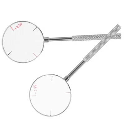 2Pcs Cross Cylinder Lens Optometry Optician Trial Frame Tool Set ±0.25/±0.50