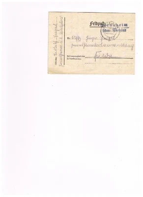 Landpoststempel Hörnsheim über Wetzlar Feldpost 1943, Landpost Hüttenberg Hessen - Bild 1 von 2