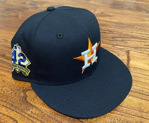 Houston Astros 2025 Jackie Robinson Day New Era Fitted Hat Cap 7 1/4" USA NEW - Picture 1 of 8