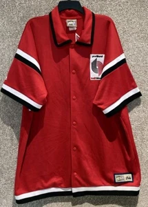 Majestic HWC NBA Mens Portland Trailblazers Embroidered Shooting Jersey Size 3XL - Picture 1 of 12