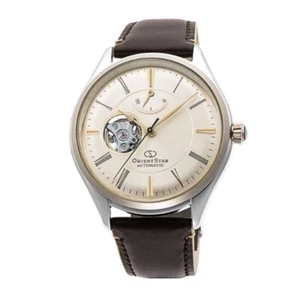 Orient Star RK-AT0201 Beige Dial Mechanical Skeleton Men's Watch New - Picture 1 of 4