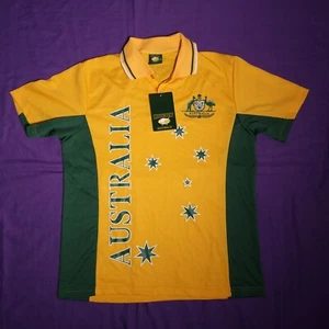 Rugby Australia Jersey T-shirt Green & Gold Size Small NWT Y2K - Bild 1 von 6