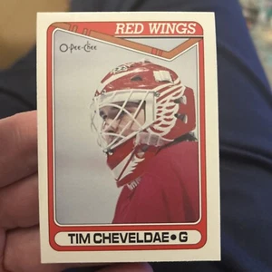 1990-91 O-Pee-Chee OPC Tim Cheveldae ROOKIE #430 Detroit Red Wings Goalie - Picture 1 of 2