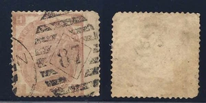 Great Britain 1867 3p Queen Victoria Stamp #49 P8 Used CV $63 FREE Ship after 1s - Picture 1 of 1