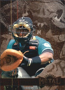 1996 Metal Universe Platinum Florida Marlins Baseball Card #166 Charles Johnson
