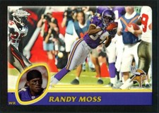 2003 Topps Chrome Randy Moss Black Refractor #/599 Card #123