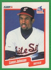 Lance Johnson - 1990 Fleer #536 - Chicago White Sox Baseball Card