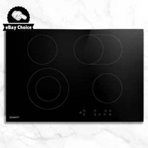 Ceramic Cooktop 4 Burners 6 Zones Electric Stove 6600W Touch Control Black - Picture 1 of 12