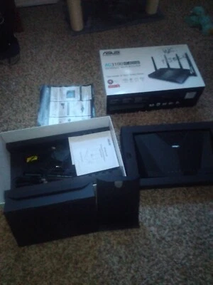 ASUS AC3100 RT-AC3100 Extreme Wi-Fi Wireless 4-Port Dual-Band Gigabit Router - Image 1 of 3