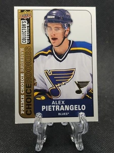 2008 Upper Deck Collector's Choice Prime Reserve Gold Alex Pietrangelo Rookie RC - Picture 1 of 2
