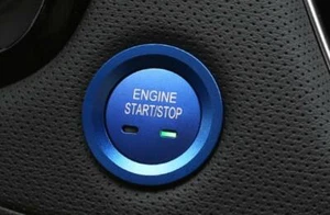 For Cadillac CT6 2016-20 Blue Aluminum Alloy One-Button Start Switch Cover 2PCS - Picture 1 of 6