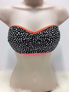 Top de Bikini Victoria's Secret Soporte de Natación Los Puntos de Guijarros Bandeau Nuevo - Imagen 1 de 8