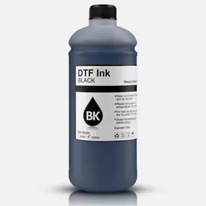 1000 ml schwarze DTF Wärmeübertragung Farbstoff Tinte Nachfüllpackung für Direktdruck auf Film - Bild 1 von 2