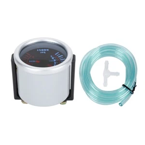 52mm/2in Boost Gauge/Vacuum Gauge Kit Universal Smoke Lens LED Bar Meter Car - Picture 1 of 9