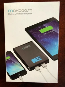 NEW-Portable External 10000 mAh Universal Battery Pack with Dual 2 USB Chargers - Picture 1 of 3