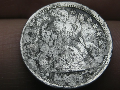 1862 P Seated Liberty Silver Dime- Philadelphia Cover