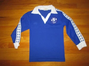 SUPER RARE Vtg 1970s 1980s Coffer Sports CHELSEA FC Soccer Jersey YOUTH SMALL - Picture 1 of 8