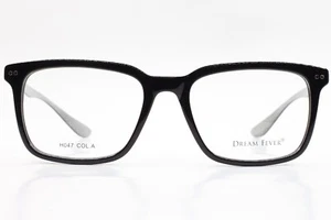 Anteojos Dream Fever H047 Col. A negro plata acetato diseñador Italia 55-19 mm - Imagen 1 de 9