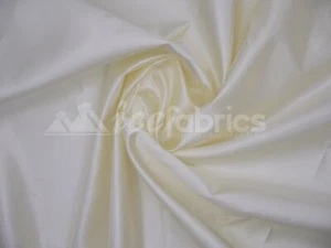 Ivory Charmeuse Bridal Satin Fabric Silky By The Yard- Soft Thick Satin-  - Picture 1 of 4