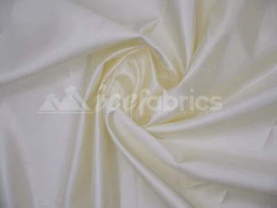 Ivory Charmeuse Bridal Satin Fabric Silky By The Yard- Soft Thick Satin-  - Image 1 of 4