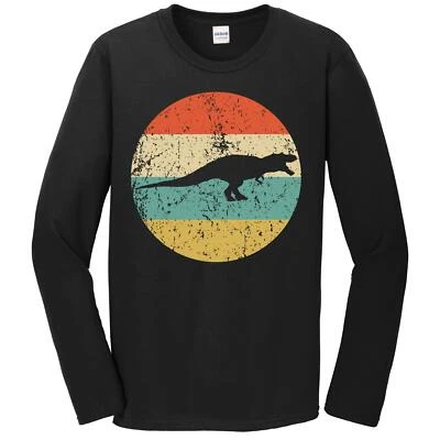 Men's Tyrannosaurus Rex Shirt - Retro Dinosaur Long Sleeve T-Shirt - T Rex Shirt - Image 1 of 2
