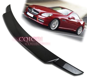 Carbon Fiber M-BENZ 2012~2016 R172 SLK convertible V type trunk spoiler ◎ - Picture 1 of 1