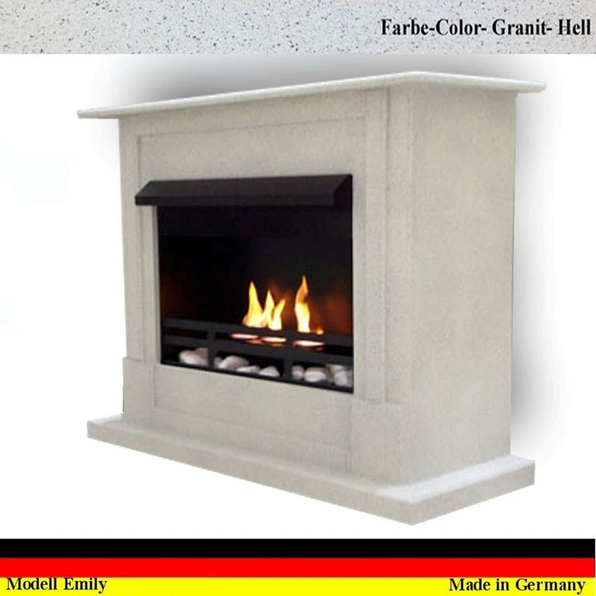 Etanolo Firegel Caminetti Camino Chimenea Fireplace Emily Deluxe Granito Grigio - Immagine 1 di 1