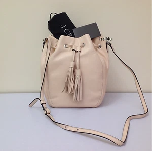 J.Crew Tassel-Tie Busket Bag In Smooth Leather + Dust Bag NWT Authentic - Picture 1 of 12