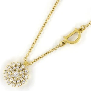 DAMIANI Necklace Margherita 20088230 Flower Pave Diamond 750YG - Picture 1 of 8