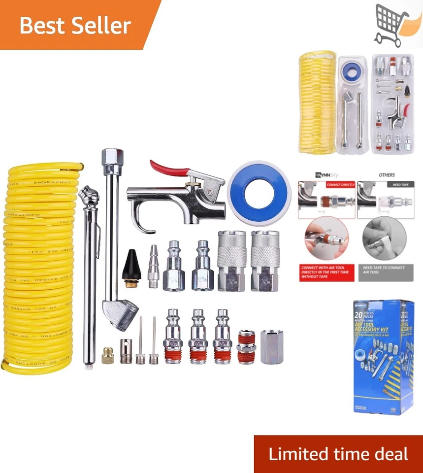 WYNNsky TH1006 Air Tool Accesory Kit - 20 Pieces