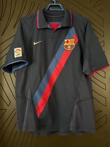 Javier Saviola #7 Jersey FC Barcelona Football Shirt Nike M Away Trikot Soccer - Picture 1 of 5