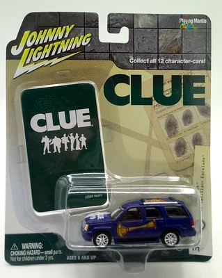 Johnny Lightning "CLUE" MRS. PEACOCK #3 - 2002 CADILLAC ESCALADE -BLUE - Image 1 of 4