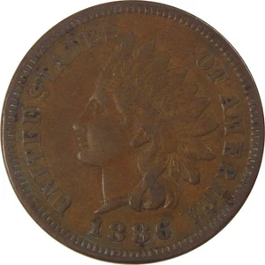1886 Type 1 Indian Head Cent XF EF Extremely Fine Penny SKU:I18008 - Picture 1 of 4