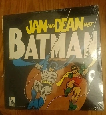 Jan and Dean Meet Batman LP Vinyl 1966 - Comic Art Cover DC. New And Sealed - Image 1 of 4