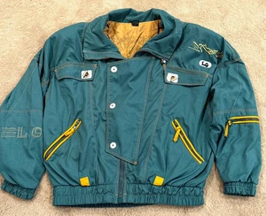 Vintage Lucien Garson Jacke 80er schick Damen Oversize Größe L Schulterpolster - Bild 1 von 12