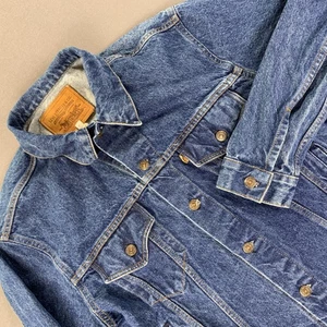 VTG Levis Denim Jacket Mens 2XL Indigo Blue Trucker USA Type III 73549-0218 80s - Picture 1 of 13
