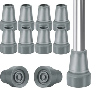 Puntas de muleta, paquete de 8 accesorios de muleta de goma de 3/4 pulgadas bastón de goma de repuesto T - Imagen 1 de 12