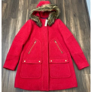 NEW W/TAGS J. Crew Chateau Nello Gori Italian Stadium Cloth wool parka jacket 8T - Picture 1 of 6