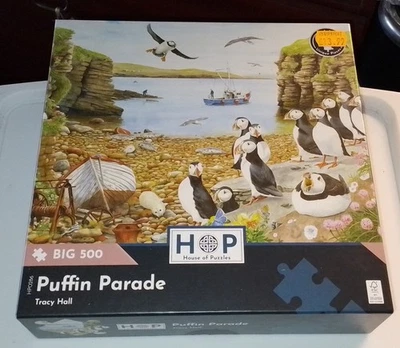 HOP - Puffin Parade - Big 500 Jigsaw 100% Complete. Made once Near mint. - Image 1 of 3