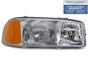 Headlight Right Passenger Halogen Fits 99-07 GMC Sierra / 00-06 Yukon - Picture 1 of 4