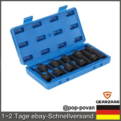 Innen Sechskant Steckschlüssel Satz Chrom-Molybdän-Stahl für INBUS SCHRAUBEN - Bild 1 von 4