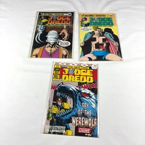 Lot of 3 Judge Dredd Issues 1, 4, 5 Quality Comics 1986 - Picture 1 of 4