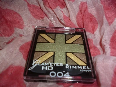 Rimmel London Glam'Eyes HD Quad Eyeshadow Palette ~004 GREEN PARK~NEW~ - Image 1 of 2